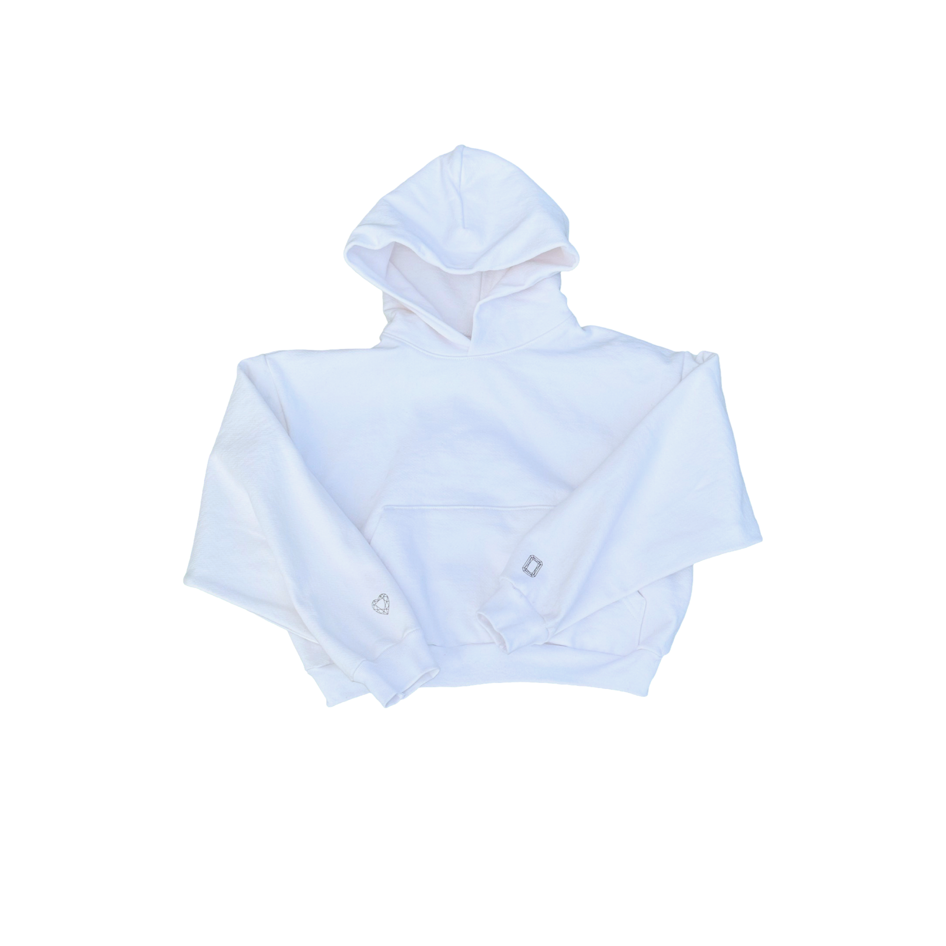 White Cropped Hoodie – Wachler Diamonds Tennis Club White Cropped Hoodie – Wachler Diamonds Tennis Club